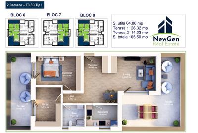 Apartament cu 3 camere decomandat în Mehala