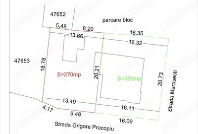Teren de 332 mp, în Traian - 9