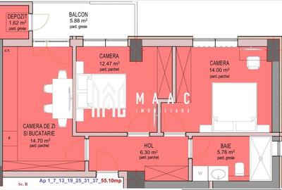 Apartament cu 3 camere decomandat în Hipodrom 3