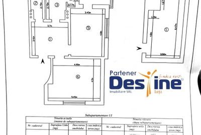 Ocazie Apartament 2 camere decomandat Copou Etaj 1 | Parcare | Ideal investitie - 1