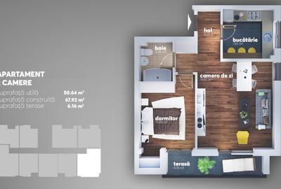 Apartament 2 camere - Aparatorii Patriei - Metrou - Bloc Nou - 2