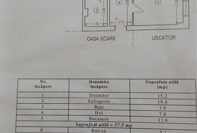 Apartament cu 2 camere decomandat în Central