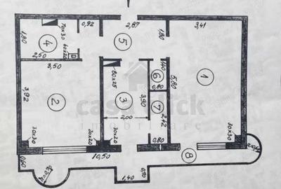 Casă cu 2 camere decomandat cu Canalizare în Piața Centrală - 11