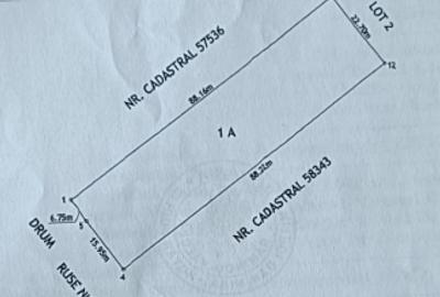 Teren Construcții intravilan de 2000 mp, în 1 Mai - 2