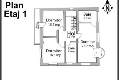 Vila P+1E moderna cu teren 795 mp in Corbeanca Ostratu - 16