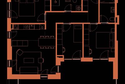 Apartament cu 4 camere decomandat în Dâmbul Rotund