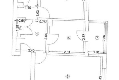 Apartament 2 camere decomandat zona Dacia - 1
