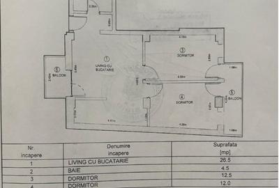 Apartament 3 camere - 2 balcoane - loc parcare - et.2 - 10