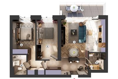 Apartament cu 3 camere decomandat în Theodor Pallady - 1