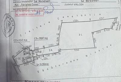 Vand Casa + Teren Barbatesti Valcea (casa batraneasca) total 3851 mp - 1