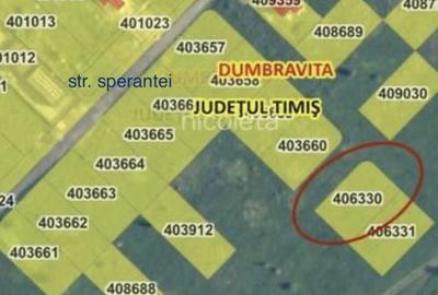 Teren de 650 mp, în Dumbrăvița
