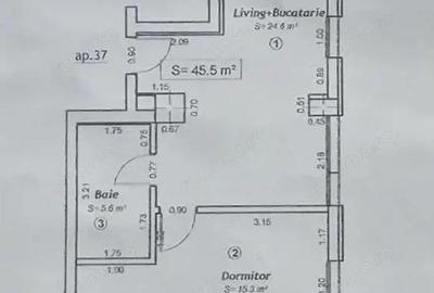 Apartament cu 2 camere decomandat, mobilat în Soarelui - 7