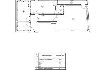 Apartament cu 3 camere semidecomandat în Central - 3