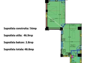 Apartament tip Studio Dublu 49 MP  | BANEASA - 17