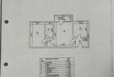 Apartament 2 camere - etajul 4 - str PACII - 8
