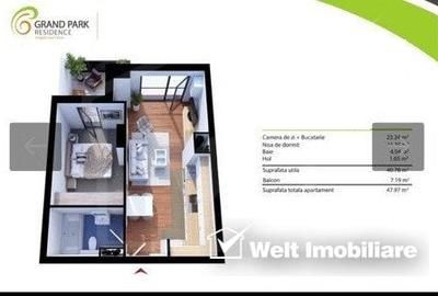 Apartament cu 2 camere semidecomandat, mobilat în Gheorgheni - 10