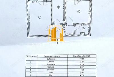 Apartament cu 2 camere decomandat în Găvana - 1