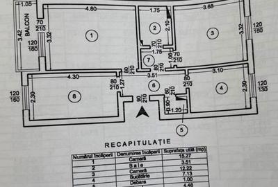 Apartament cu 3 camere decomandat în Tătărași - 1