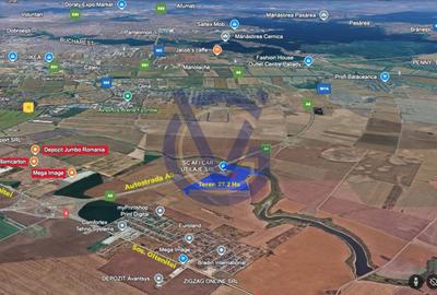 NOU - Oportunitate: 14,5 EURO/mp - 27,2 Hectare - Nodul A0 Glina - 3