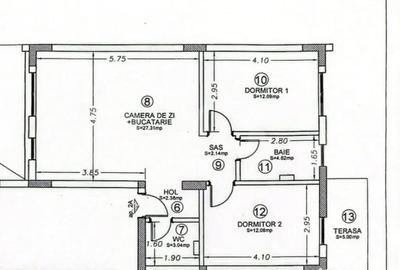 Apartament cu 3 camere decomandat în Semicentral