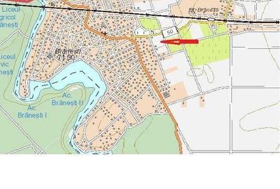 Teren de 1232 mp, în Brănești - 3