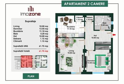 Piata Giulesti | 2 camere | Decomandat | 62mp | B11762 - 8