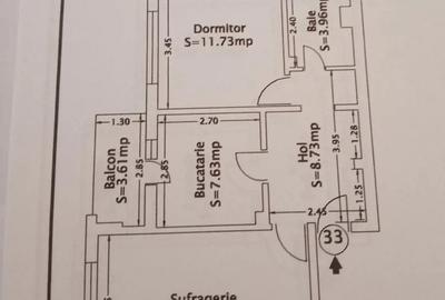 Apartament 2 Camere, Decomandat, Zona Dacia - 1