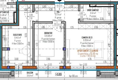 Apartament 2 camere decomandate, 59mp, bloc nou, zona Regal, Baciu