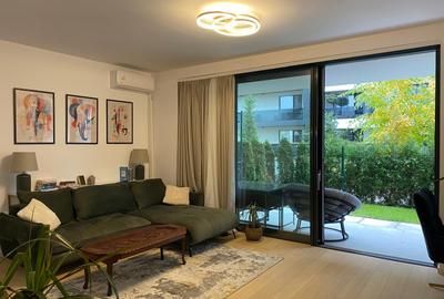 Apartament mobilat complet in The Ivy,curte 23mp