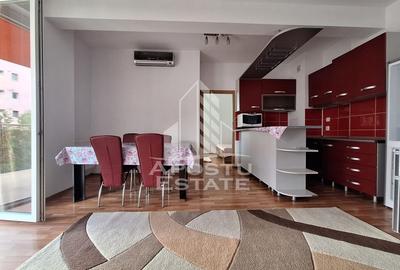 Apartament cu 3 camere semidecomandat, mobilat în UTA - 8