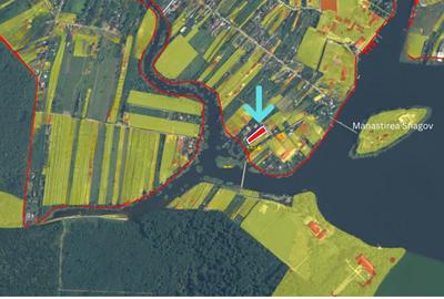 Teren Manastirea Snagov. Deschidere lac 22 m. Front stradal 30 metri. - 3