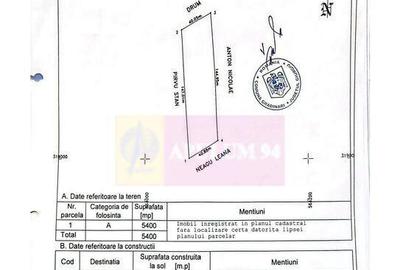 Teren 5400 mp com.Gradinari - 1