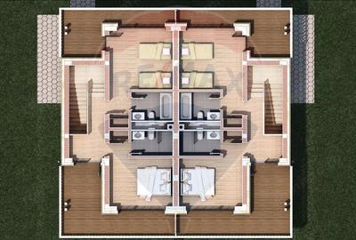 Teren 1600 mp cu proiect autoriza?ie, Chalet Duplex Ra?nov Glajerie - 2