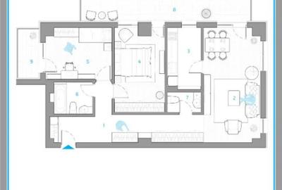 Apartament cu 3 camere decomandat în Nicolina - 15