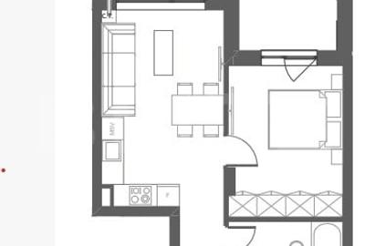 Apartament 2 camere, finisat, balcon, garaj, zona Somesului - 6