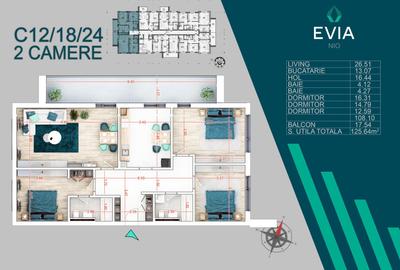 Apartament cu 4 camere decomandat în Theodor Pallady