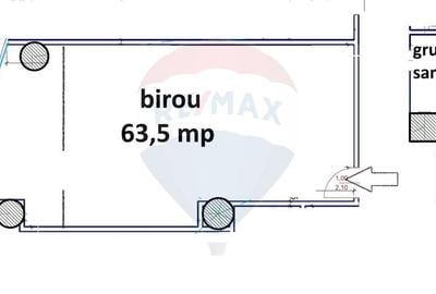 Birou, de 64 mp, în Vlahuță - 2