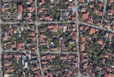Teren de vanzare pe colt-cu doua fronturi stradale