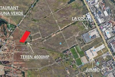 Teren de 4600 mp, în Cernele