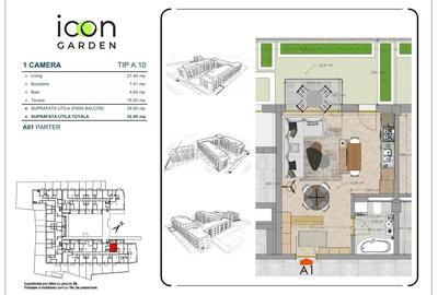 Mosilor, garsoniera la Icon Garden, ansamblu finalizat: te muti imediat - 11