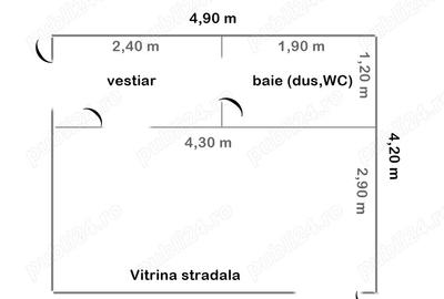 Inchiriez spatiu (birou sau comercial), nou, in Cta, 20,58 mp, 390 euro (proprietar) - 2