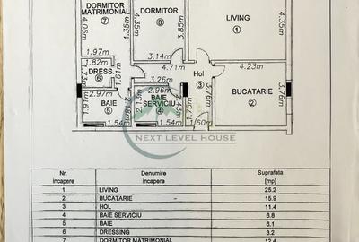 Apartament cu 3 camere decomandat, mobilat în Tractorul - 15