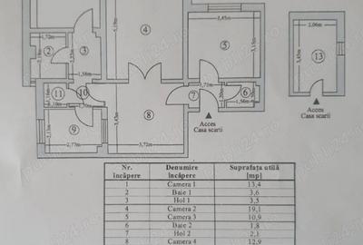 Apartament cu 4 camere decomandat în Nord - 5
