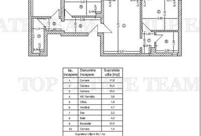 Apartament 3 camere Turda, mobilat si utilat, vedere spate - 11