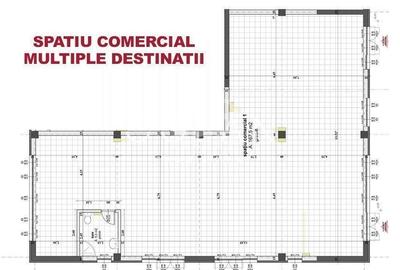 Spatiu comercial cu vitrina, vad bun, imobil nou zona Calea Surii Mici - 2