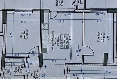 Apartament cu 3 camere semidecomandat în Florești - 6