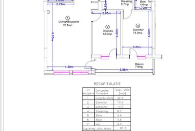 Apartament cu 3 camere decomandat, mobilat în Pipera - 20