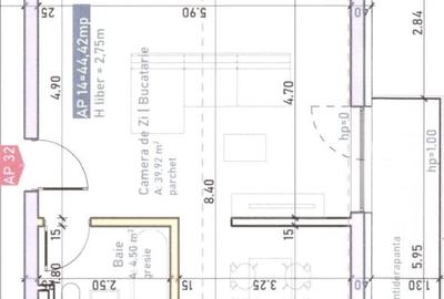 Oportunitate! Apartament cu 1 camera, 44,42 mp, finisat, bloc nou, Marasti