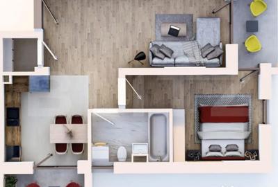 Apartament cu 2 camere decomandat în Unirii