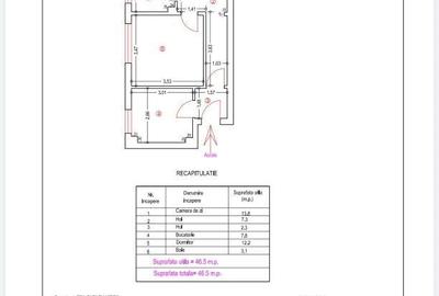Apartament cu 2 camere decomandat în Central - 9
